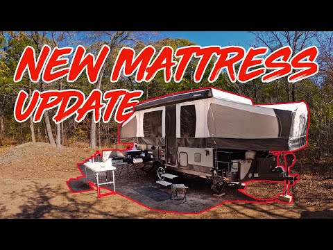 NEW Mattress in my POP UP CAMPER - I Should Have Done this Sooner!!