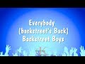Everybody (backstreet's Back) - Backstreet Boys (Karaoke Version)