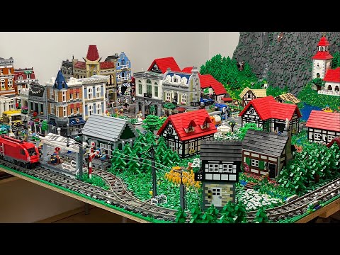 Bau einer Lego Stadt Teil 147. - Ausbau der Zugstrecke