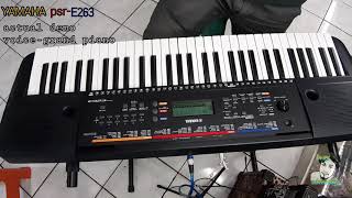 Video thumbnail for Yamaha psr E263 actual sound demo grand piano by Jonathan Mendillo