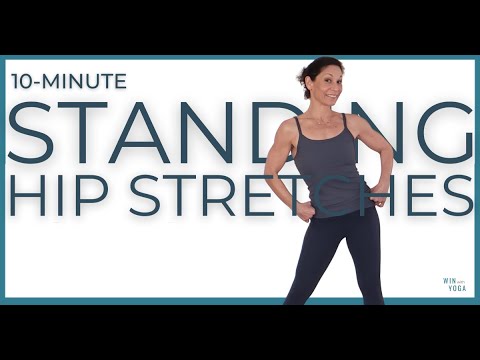 10 Minute Standing Hip Stretches For Women Over 50! (All Standing) | Beginners