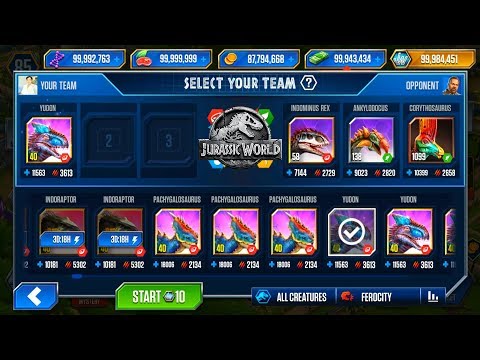 VIP EXCLUSIVE EVENT - GOLDEN REWARDS PACK INDORAPTOR, YUDON - JURASSIC WORLD THE GAME