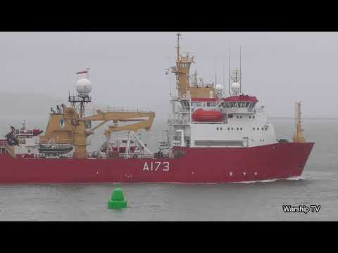 HMS PROTECTOR A173 ENTERS DEVONPORT NAVAL BASE AT DEVILS POINT - 17th February 2021