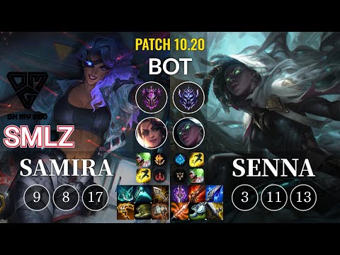 OMG Smlz Samira vs Senna Bot - KR Patch 10.20