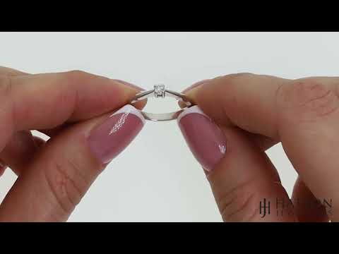 9ct White Gold 0.10ct Diamond Solitaire Ring