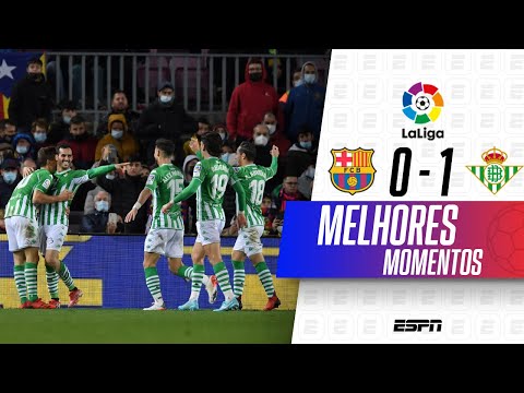 Gols e lances de Barcelona x Betis