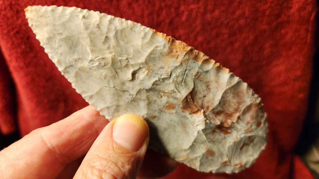 1370 - No Talk - Flintknapping Heat Treated Flint Ridge Blade