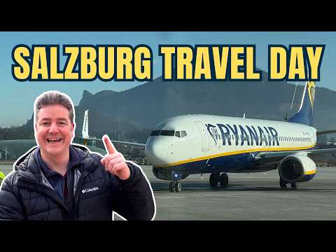 Manchester to Salzburg Travel Day 🇦🇹 | Ryanair Flight + Airport Bus Guide