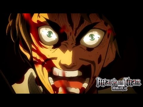 Eren Transforms To Fight The Female Titan | English Dub | Season 1 Episode 24 (HQ)