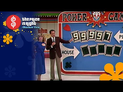 Contestant Has No Idea How She Just Won at Poker Game - The Price Is Right 1982