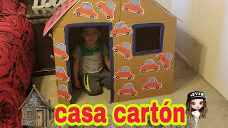 casa de cartón para niños