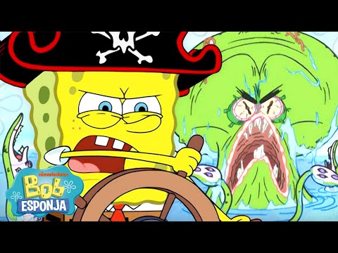 Bob Esponja | Todos a bordo! 🚢 Melhores aventuras no mar do Bob Esponja | 90 min | Português