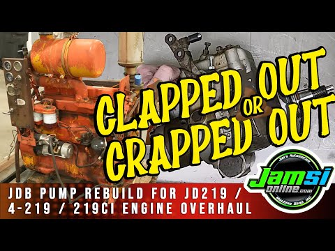 Complete JDB Pump Rebuild for @JAMSIONLINE ZERO Compression JD 219 Engine - JDB435-MD2802 on 4-219