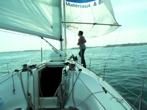 Duo Spi - Segeln, und Spihalse mit Eike im Sound Archipel von Chausey