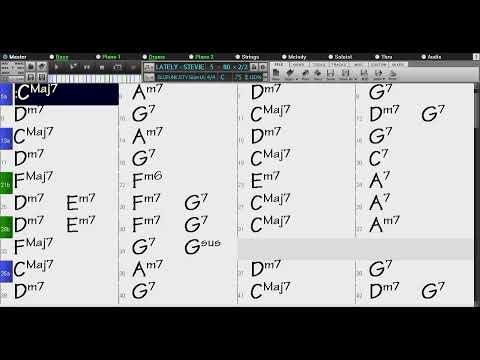BACKING TRACK - LATELY (Stevie Wonder) C Major 75 BPM Slow Funk