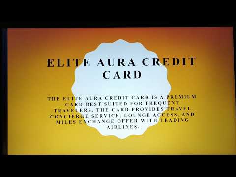 Elite Aura Credit Card(Financial Product)