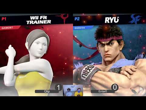 Qtip (Wii Fit Trainer) vs Entar0 (Ken/Ryu) @ FriDean Weakly #35