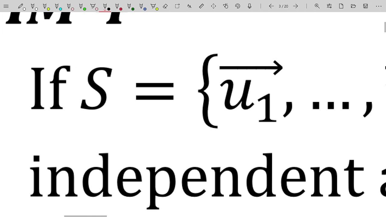 Orthogonality and Least Squares - Orthogonal Sets - Definitions and Concepts