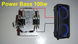 Download lagu Power Bass Amplifier 100W with Tip41, Single Circuit mp3