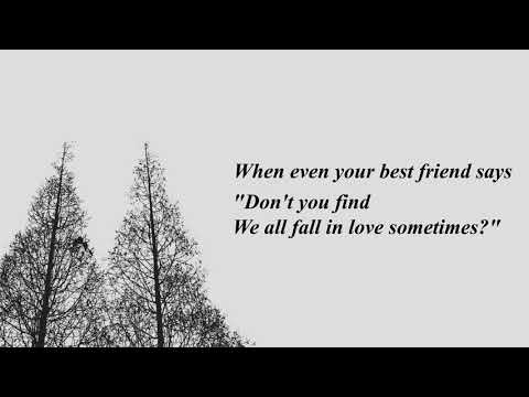 We All Fall In Love Sometimes (lyrics) - Coldplay cover