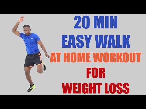20 Minute EASY Walk at Home Workout for Fast Weight Loss 🔥2600 Steps - 200 Calories 🔥