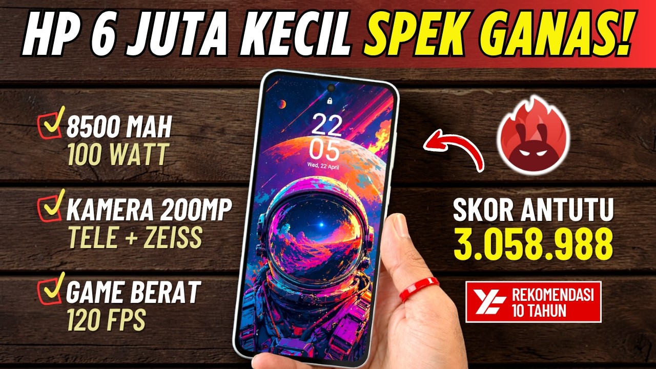 5 Rekomendasi HP 6 JUTAAN TERBAIK [6 - 6,5 JUTA] April 2026