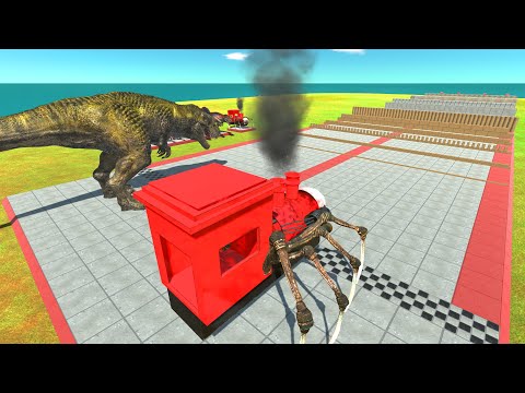 Carnivores Dinosaur vs Choo Choo Charles Power Tournament - Animal Revolt Battle Simulator