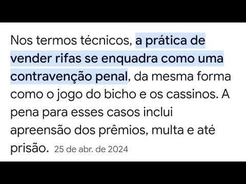 Fazer rifas e sorteios é proibido? Pode gerar prisão? É crime?