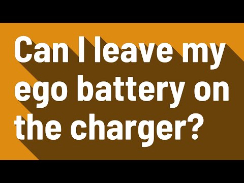 Can I leave my ego battery on the charger?