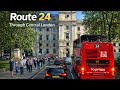 London Bus Route 24 Pimlico To Hampstead Heath Via Westminster Camden Trafalgar Square 4K HDR