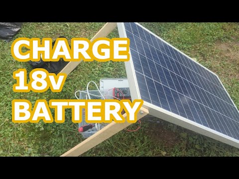 Charge 18V Lithium-Ion Power Tool Battery with 100W Solar Panel Using MPPT Solar Panel Controller
