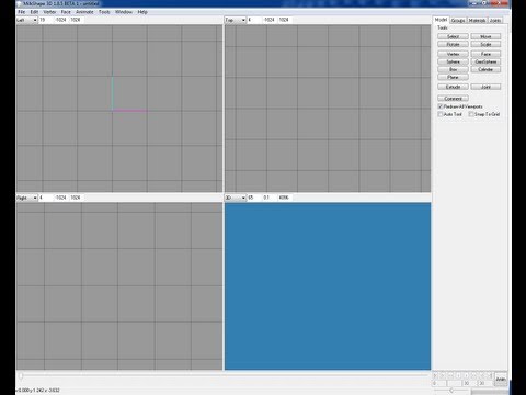 Milkshape 3D Tutorial - Basics: Interface, Select and...