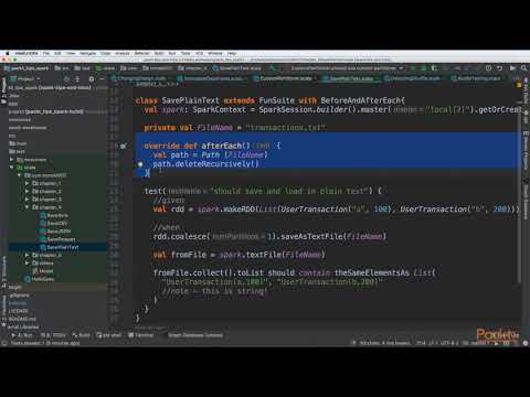 Apache Spark Tips Tricks Techniques Saving Data in Plain Text | packtpub com