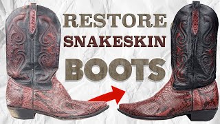 Preserve Your Western Charm: Learn How to Clean & Restore Snakeskin Leather Cowboy Boots DIY Easy