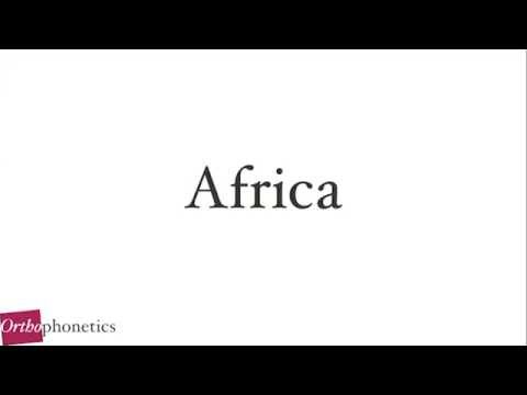 How to pronounce Africa