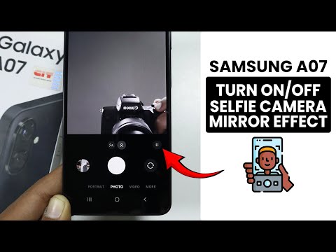 How to Turn On/Off Selfie Camera Mirror Effect in Samsung A07