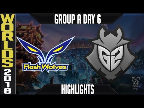 FW vs G2 Highlights | Worlds 2018 Group A Day 6 | Flash Wolves(LMS) vs G2 Esports(EULCS)