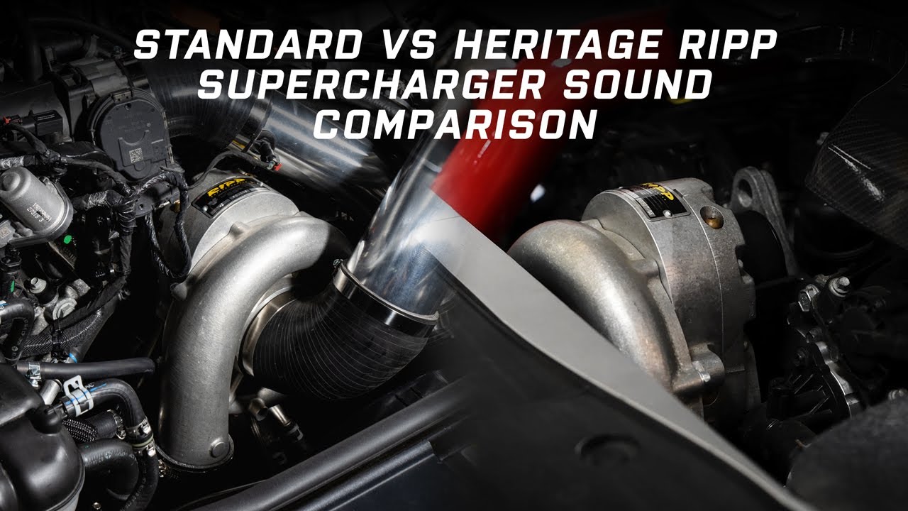 RIPP Superchargers Standard vs Heritage Supercharger Sound - Startup, Idle,  Revs