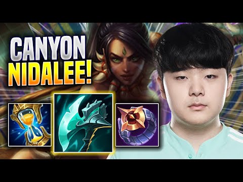 CANYON PERFECT GAME WITH NIDALEE! - DK Canyon Plays Nidalee JUNGLE vs Udyr! | Preseason 2023