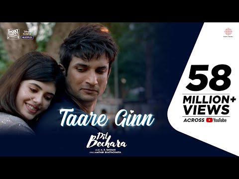 Dil Bechara- Taare Ginn |Official Video|Sushant, Sanjana|A.R.Rahman|Mohit, Shreya|Mukesh C|Amitabh B