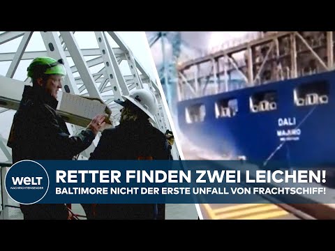 BRÜCKENEINSTURZ BALTIMORE: Taucher bergen zwei Leichen! Unglücksfrachter war schon früher auffällig!