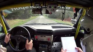 preview picture of video 'Brume 1 Onboard Rallye de Trois Ponts 2014 JF Patate & C Dilbeck ES1 BMW E30'