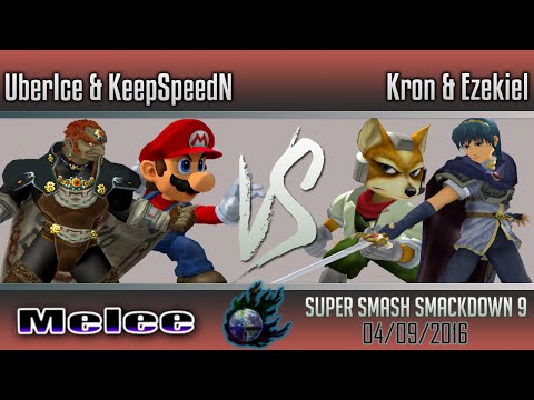 Super Smash Smackdown 9 - UberIce & KeepSpeedN vs. Kron & Ezekiel - Melee Doubles Winners Finals