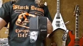 Video thumbnail for Levy's No1 Stretch Strap vs DiMarzio Elastic Strap  ☮ by Harry T