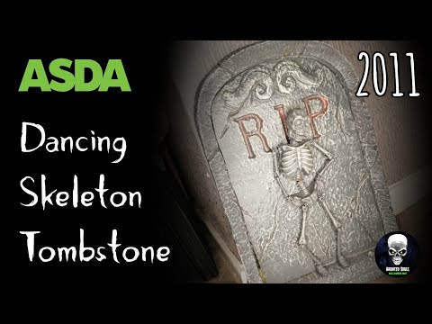 ASDA Halloween 2011 Light Up Dancing Skeleton Tombstone | GHASTLY REVIEWS SE6 E16