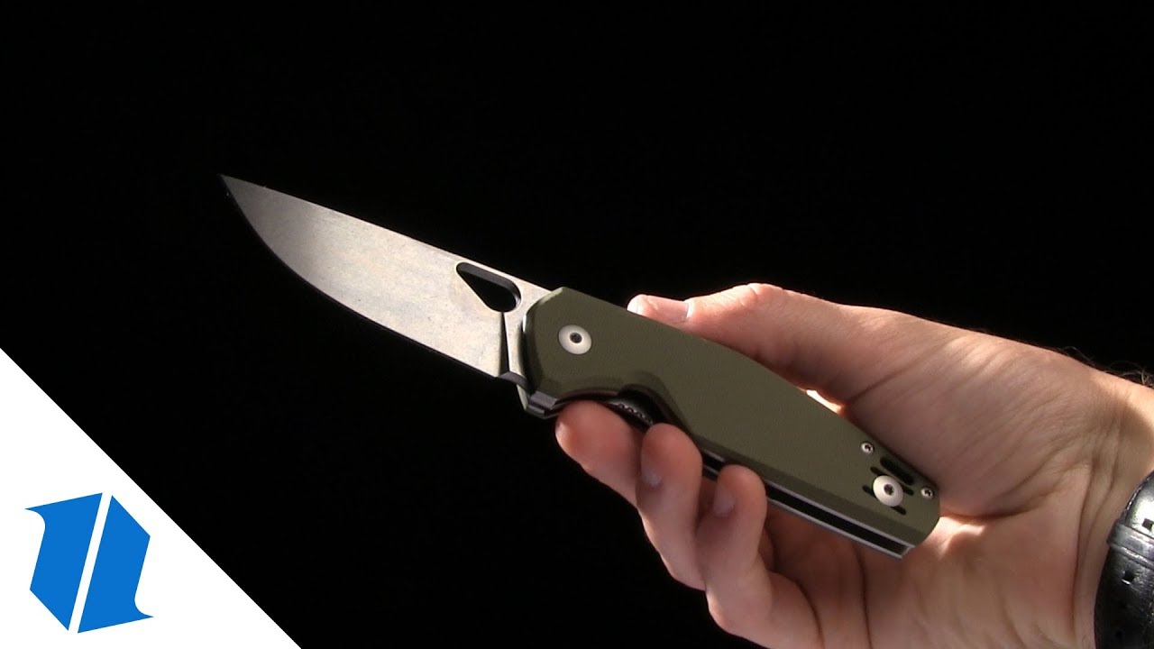 GiantMouse Vox/Anso ACE Nimbus Liner Lock Knife Black G-10 (3" Satin M390)