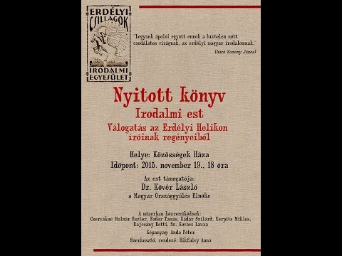 " Nyitott könyv" - Válogatása az Erdélyi Helikon íróinak regényeiből