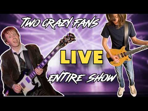 Two Crazy AC/DC Fans Playthrough An Entire Concert! LIVE #acdc #cover