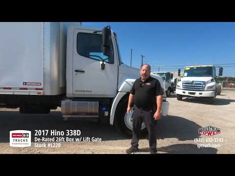 2017 Hino 338 De-Rated (26ft Box Truck w/ Lift Gate) - Non-CDL (Texas Truck) | Pre-owned Stock #L220