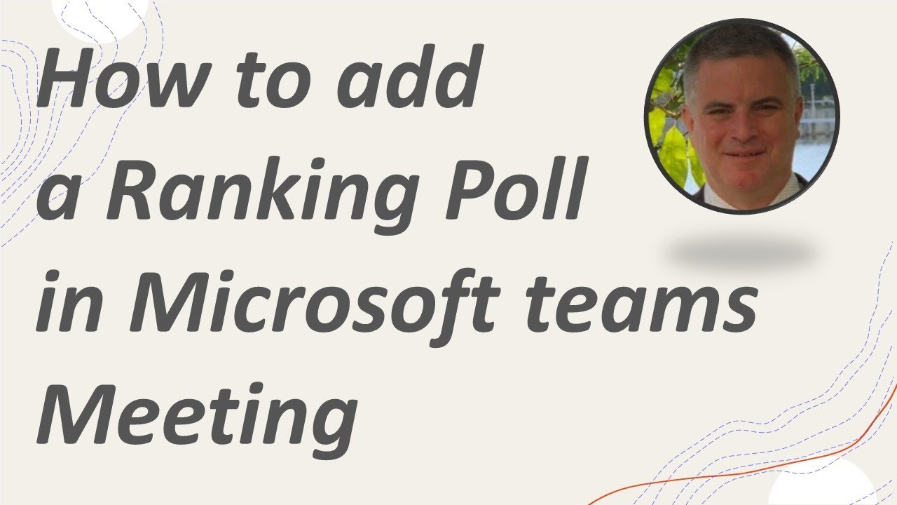 How to add a Ranking Poll in Microsoft teams meeting ?